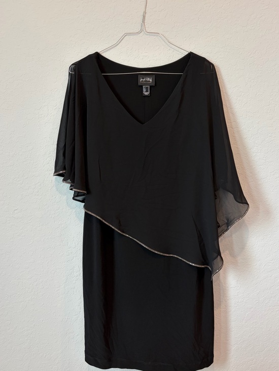 Joseph Ribkoff Dresses & Skirts - Joseph Ribkoff Signature Overlay Dress – Size 14 – Elegant Black